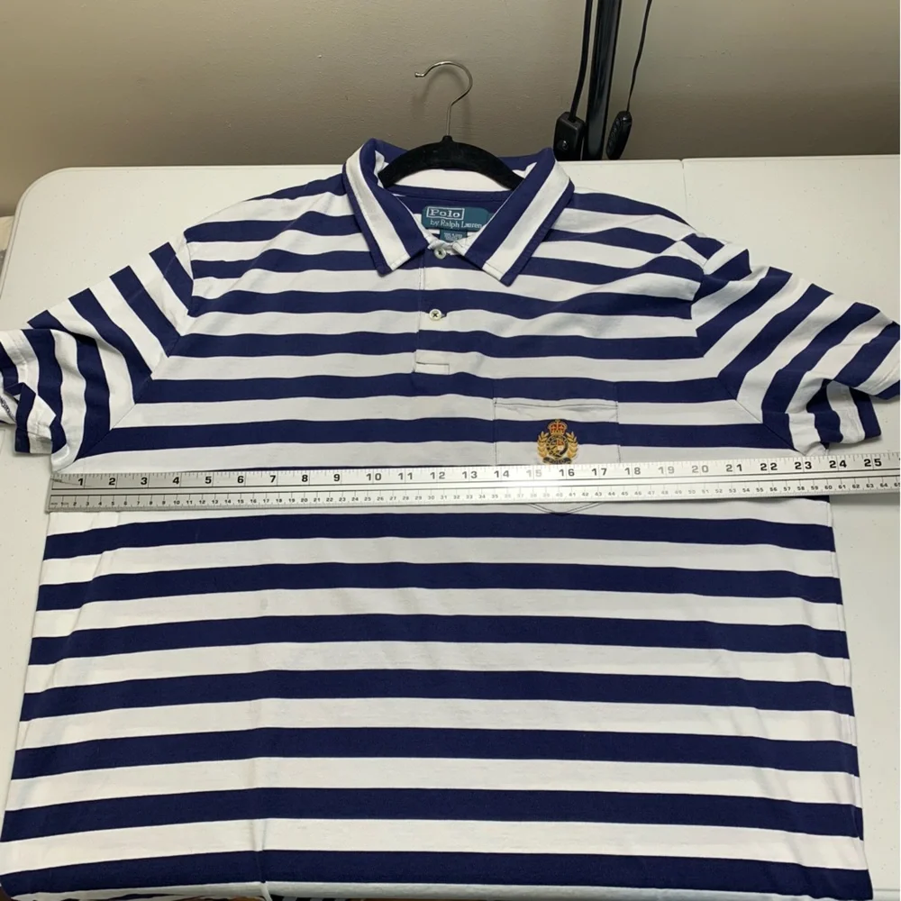 Polo by  Ralph Lauren men’s short sleeve nautical shirt-XL - Picture 9 of 12